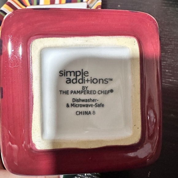 The Pampered Chef Simple Additions striped square serving dishes - Picture 9 of 13